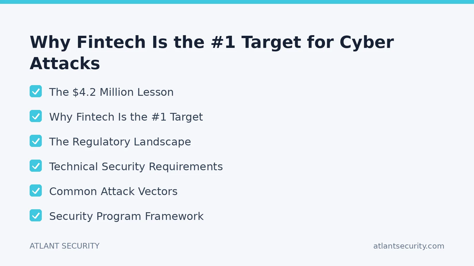 Checklist: Why Fintech Is the #1 Target for Cyber Attacks