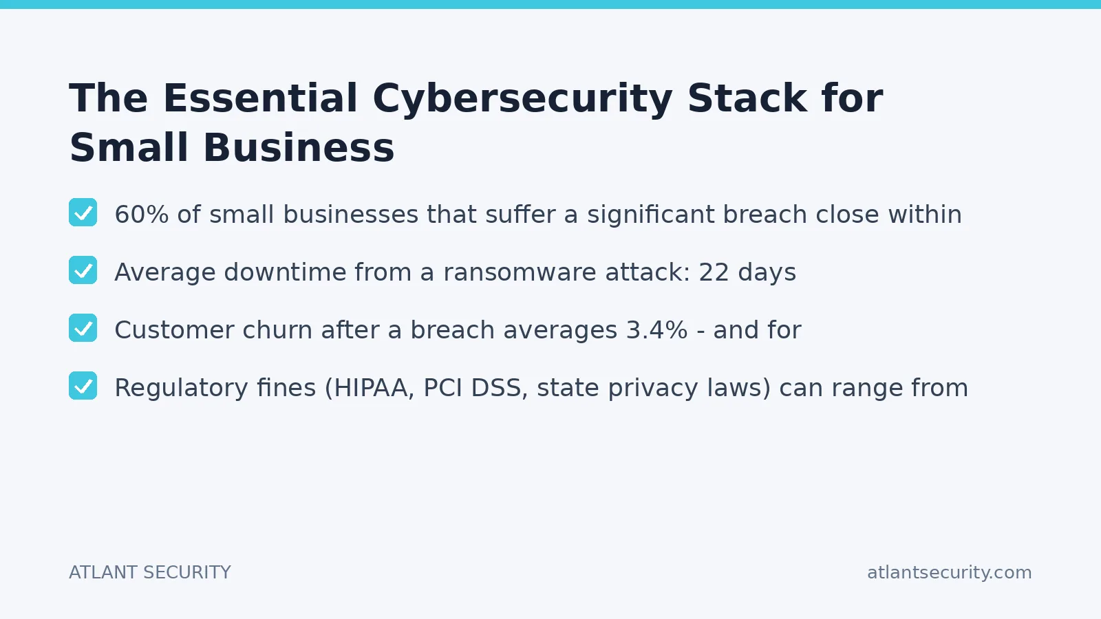 Checklist: The Essential Cybersecurity Stack for Small Business
