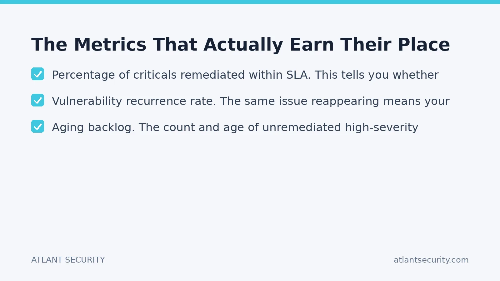 Checklist: The Metrics That Actually Earn Their Place