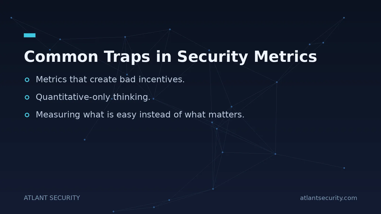Common Traps in Security Metrics - key points