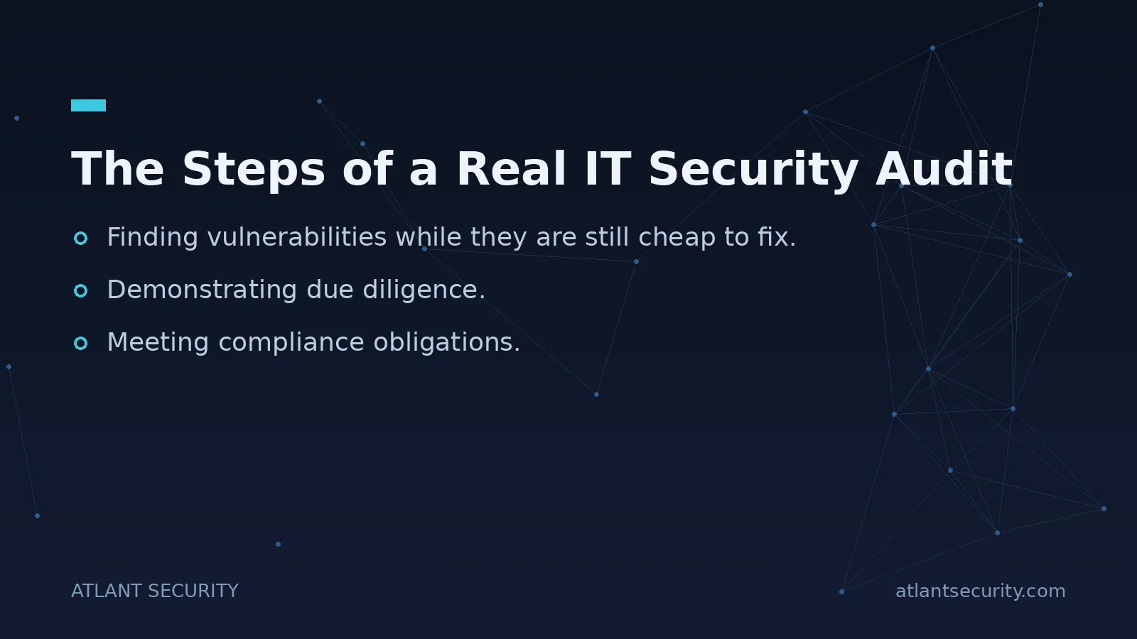 The Steps of a Real IT Security Audit - key points