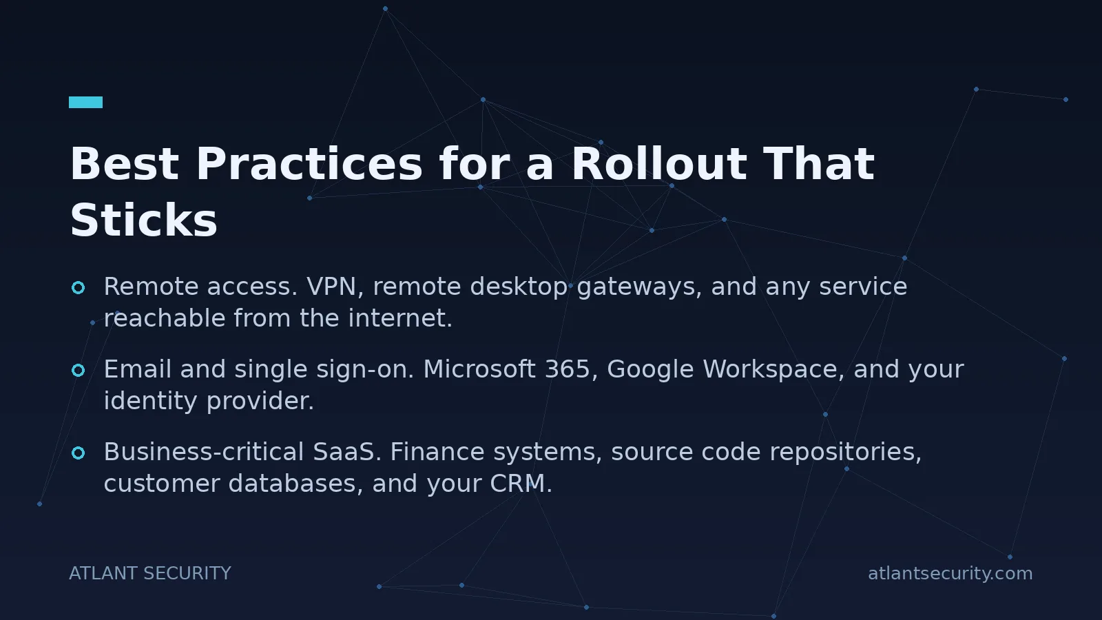 Best Practices for a Rollout That Sticks - key points