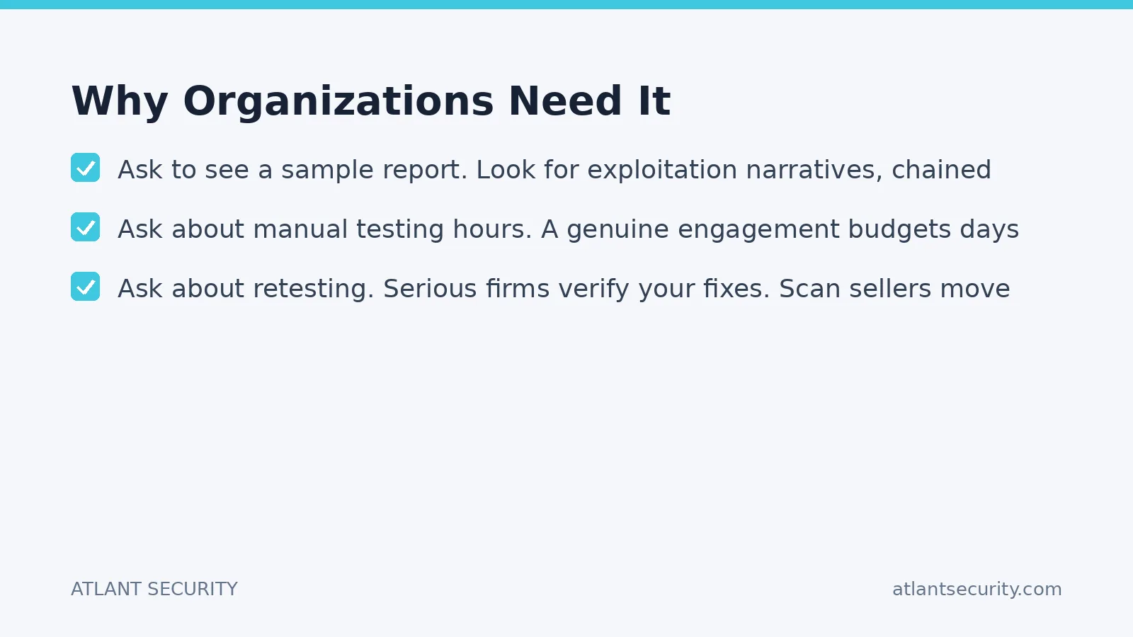 Checklist: Why Organizations Need It