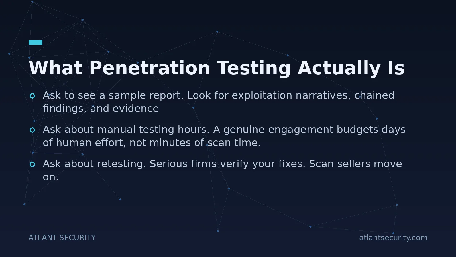 What Penetration Testing Actually Is - key points