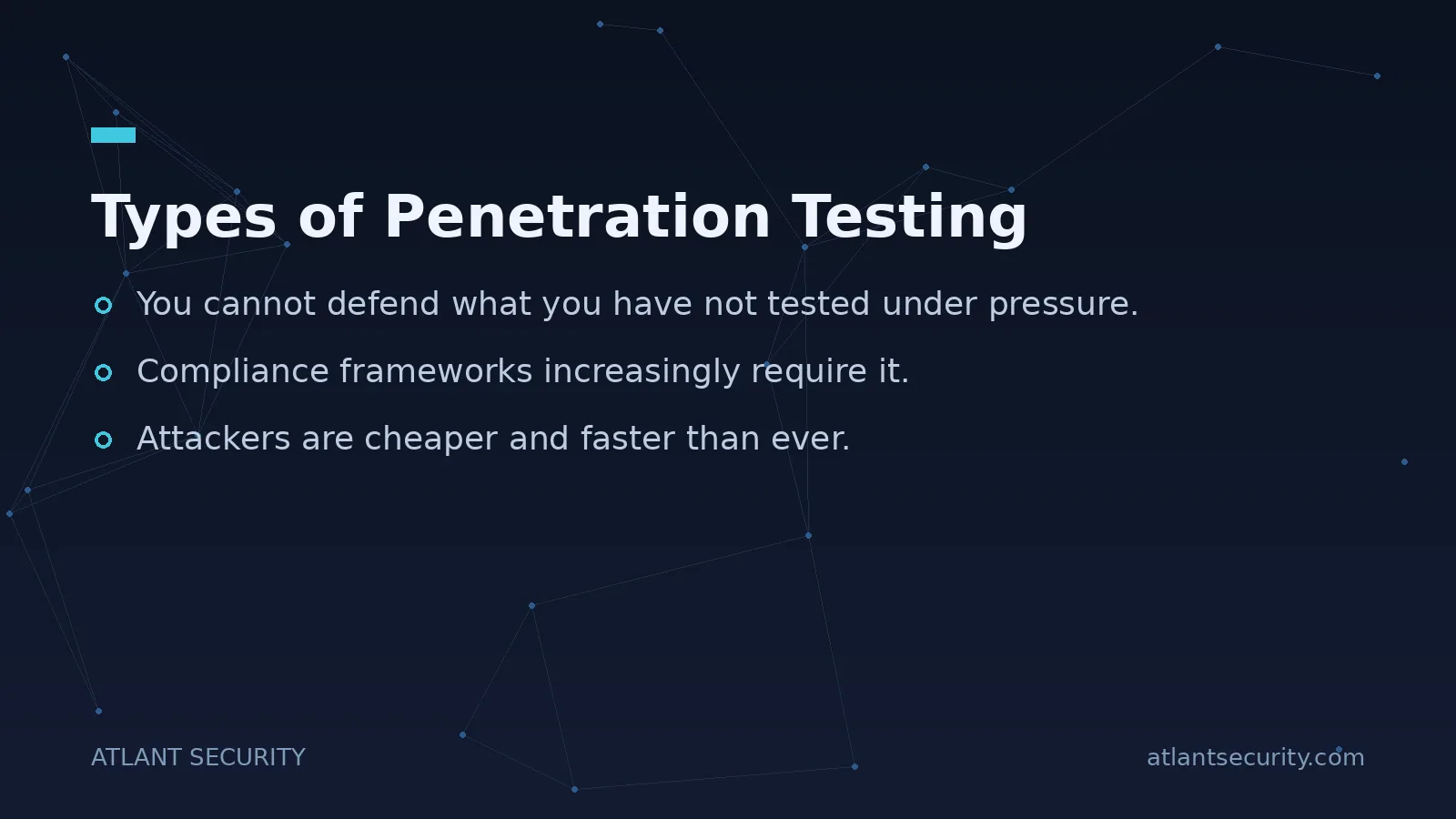 Types of Penetration Testing - key points