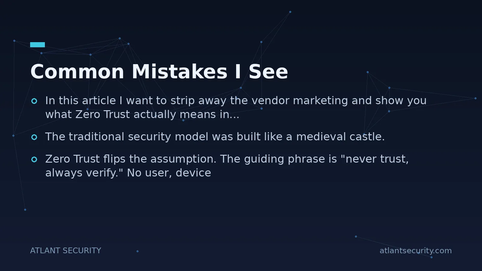 Common Mistakes I See - key points