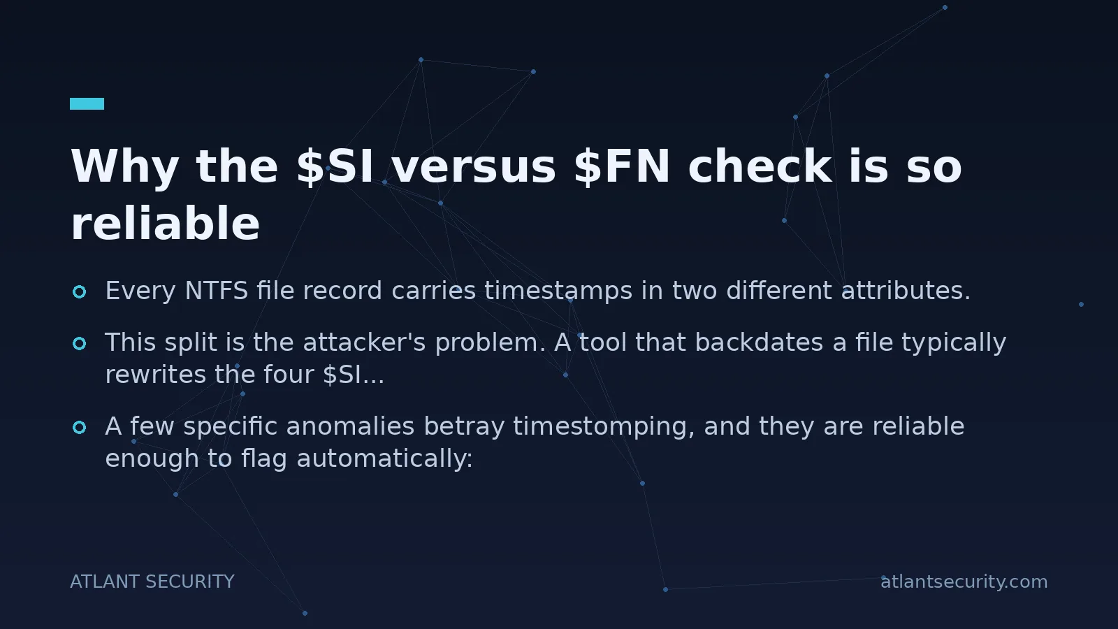 Why the $SI versus $FN check is so reliable - key points