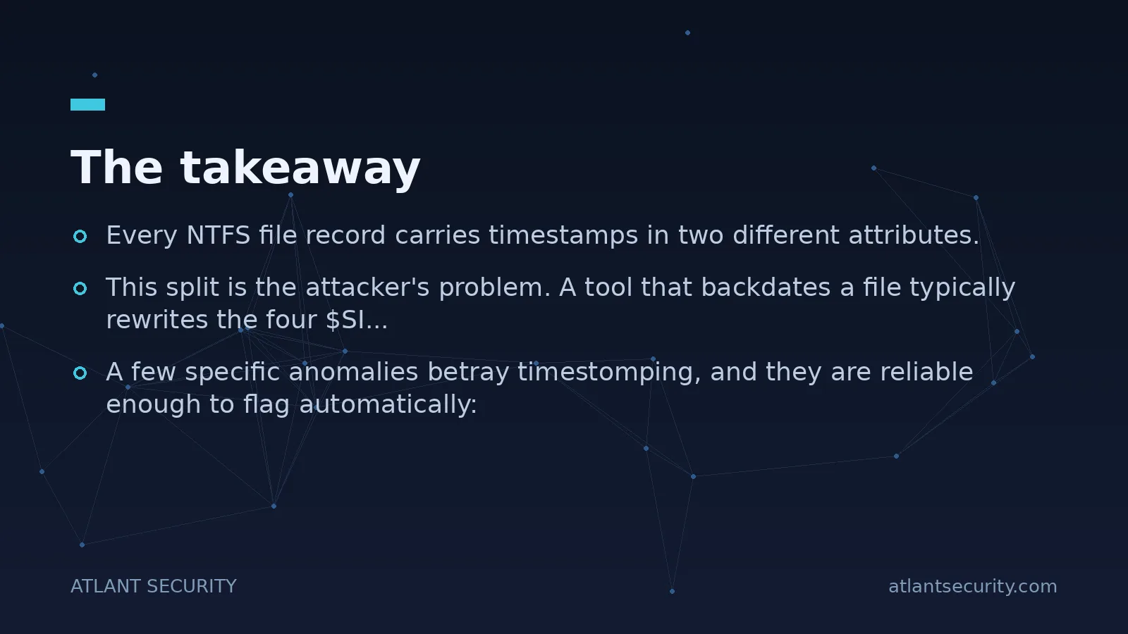 The takeaway - key points