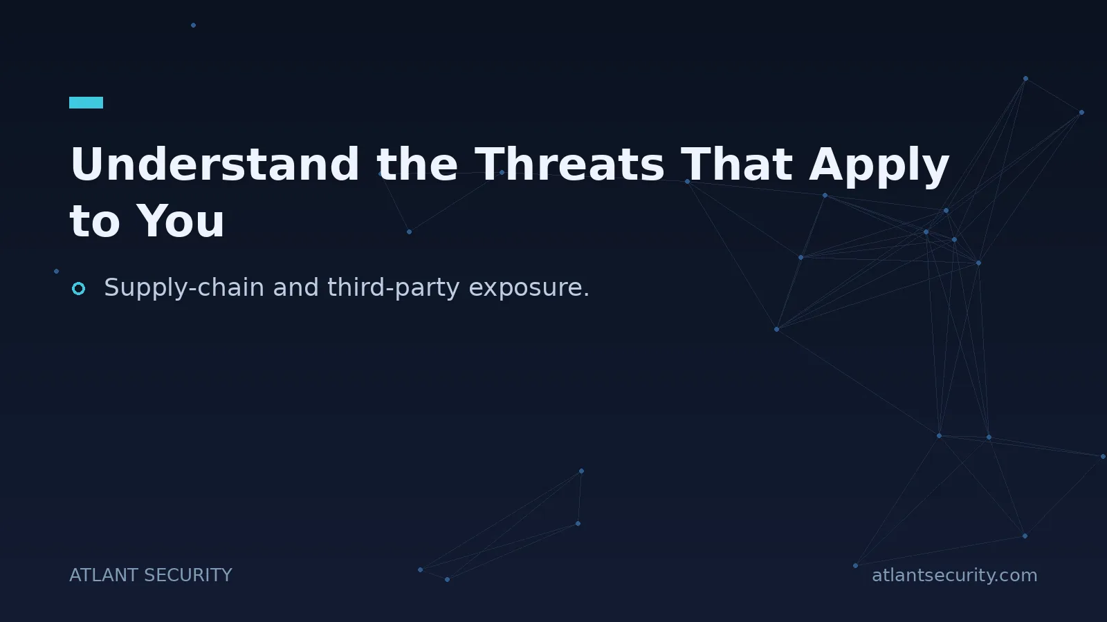 Understand the Threats That Apply to You - key points