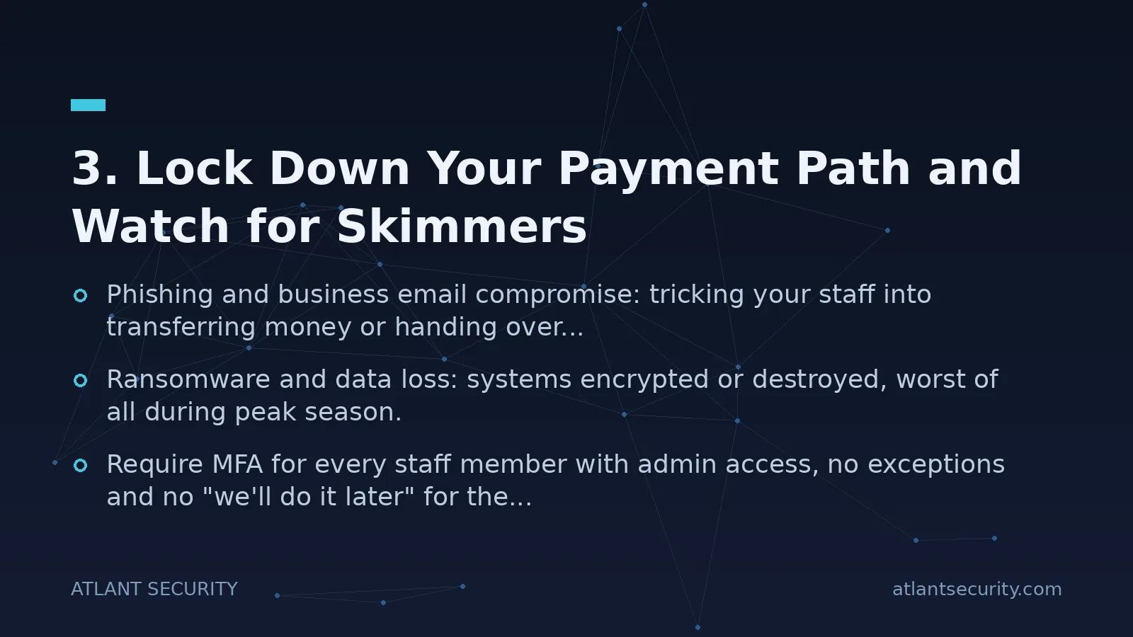 3. Lock Down Your Payment Path and Watch for Skimmers - key points