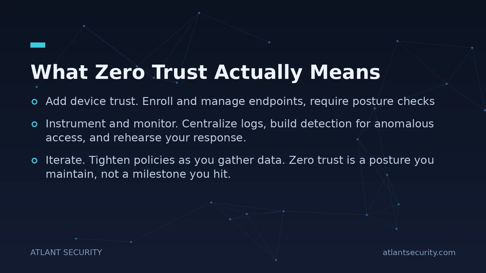 What Zero Trust Actually Means - key points