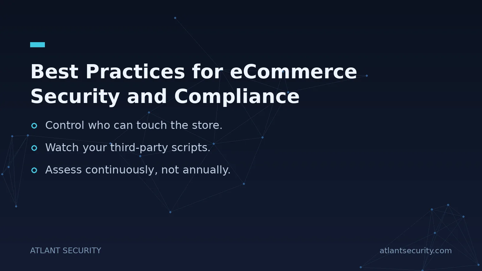 Best Practices for eCommerce Security and Compliance - key points