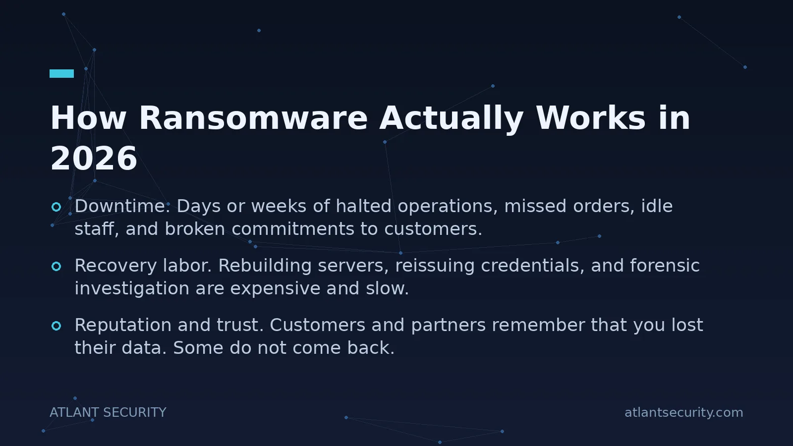How Ransomware Actually Works in 2026 - key points