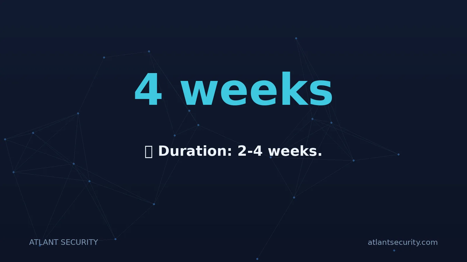 4 weeks: ⏲ Duration: 2-4 weeks.