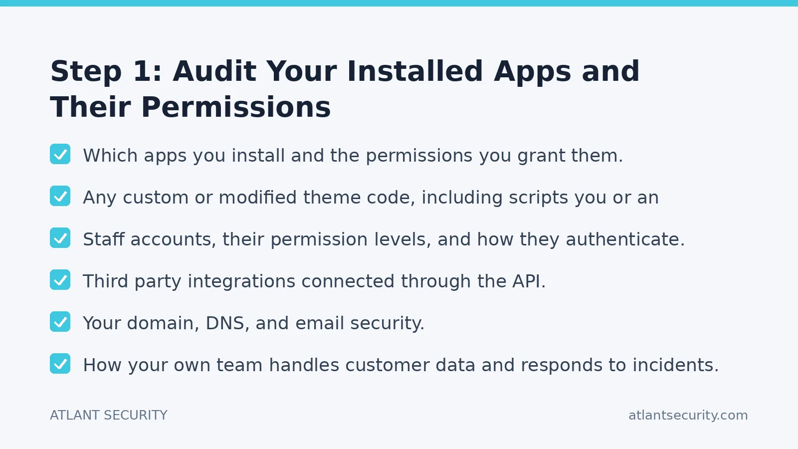 Checklist: Step 1: Audit Your Installed Apps and Their Permissions