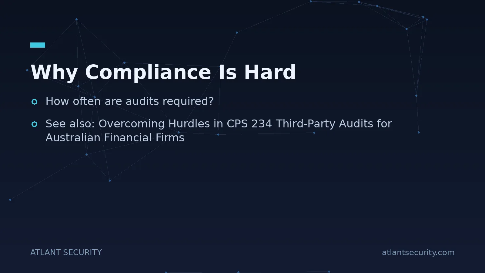 Why Compliance Is Hard - key points