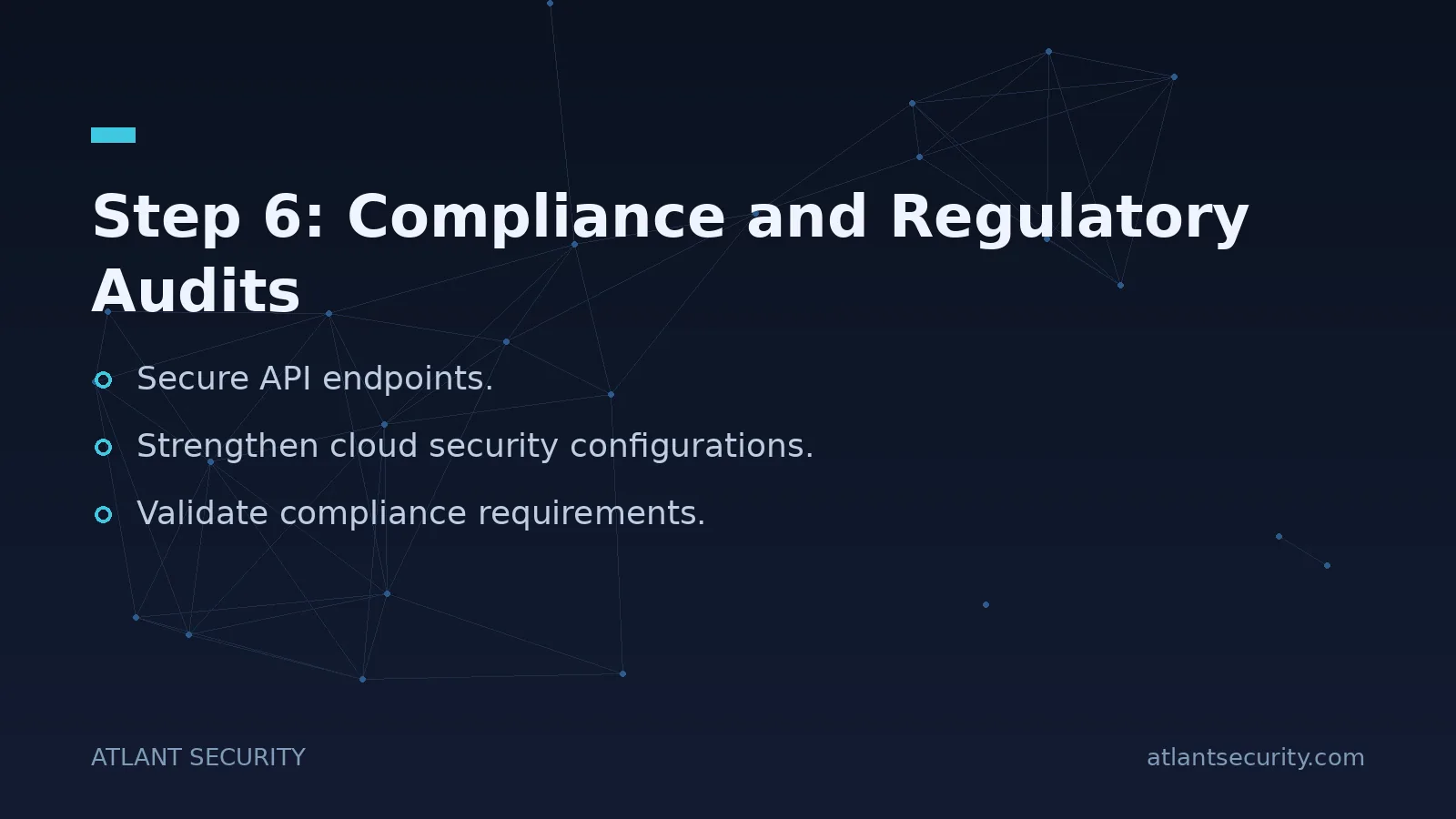 Step 6: Compliance and Regulatory Audits - key points
