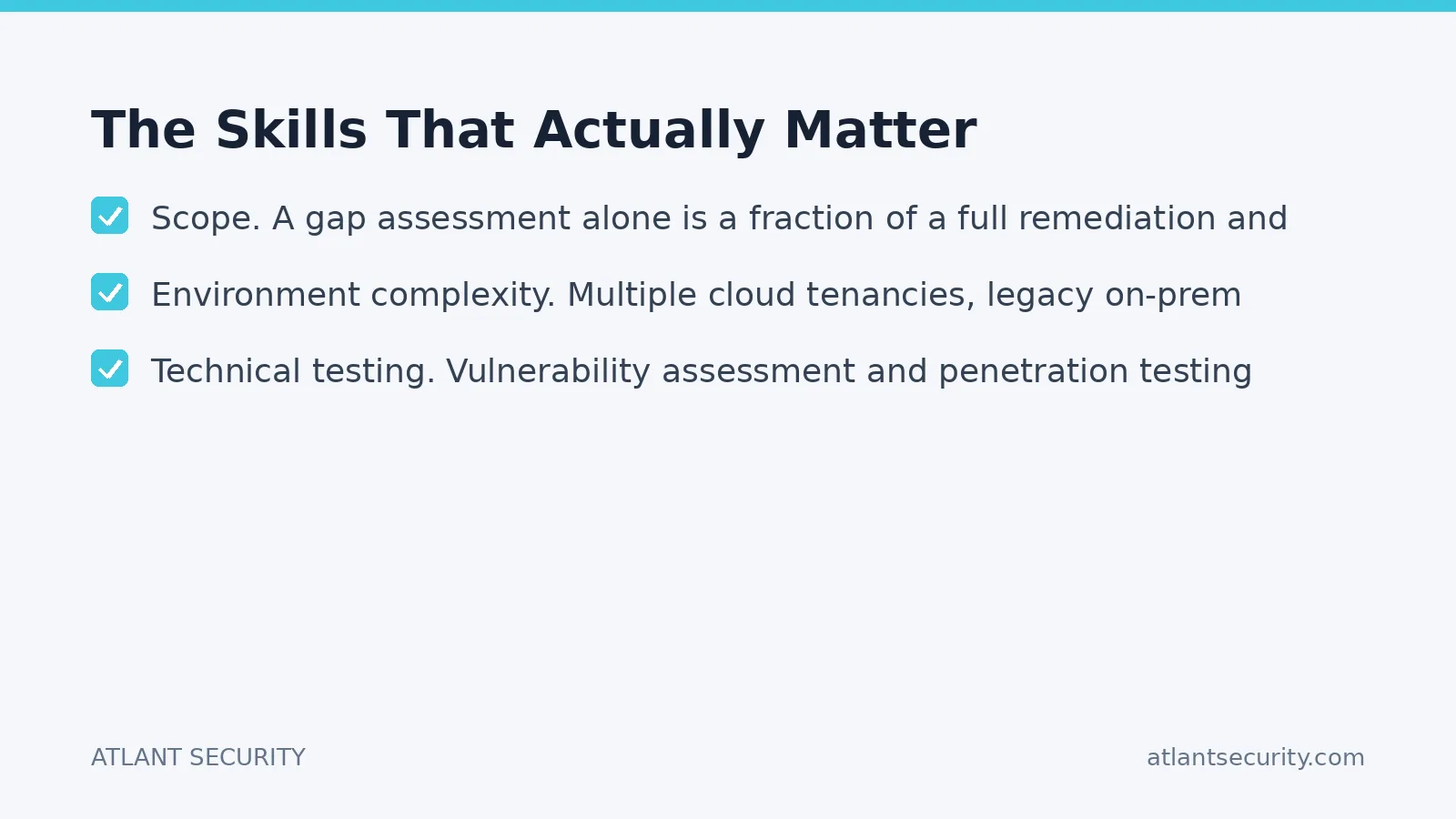 Checklist: The Skills That Actually Matter