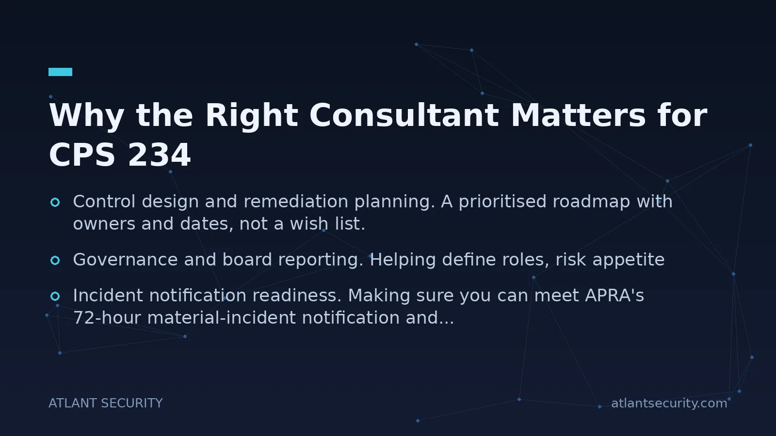 Why the Right Consultant Matters for CPS 234 - key points