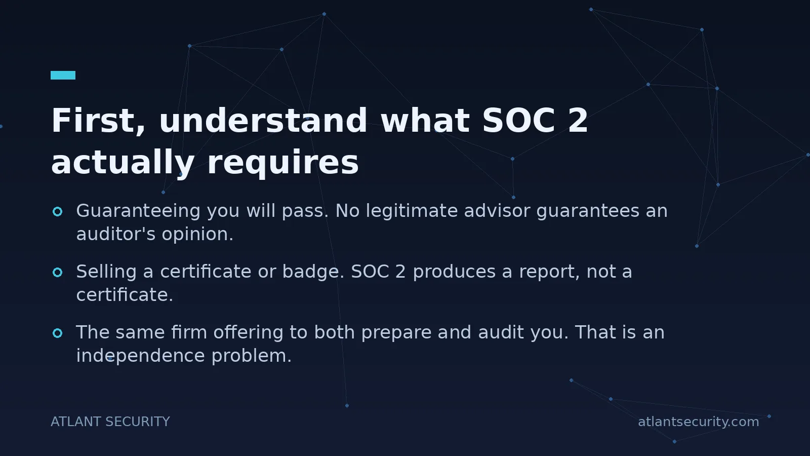 First, understand what SOC 2 actually requires - key points