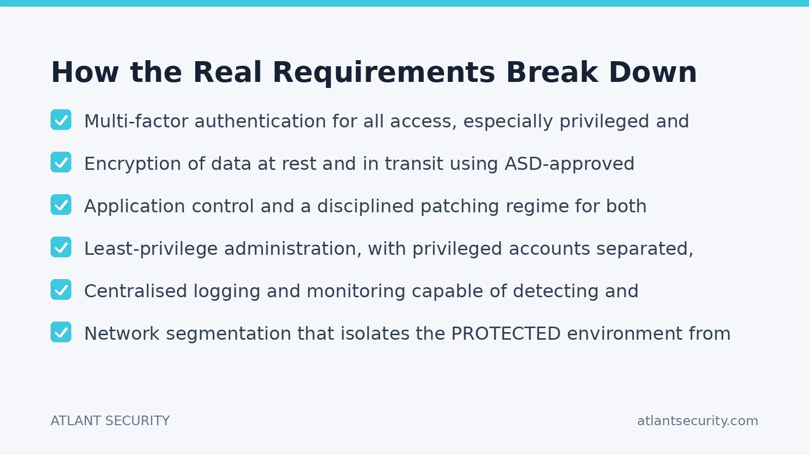 Checklist: How the Real Requirements Break Down