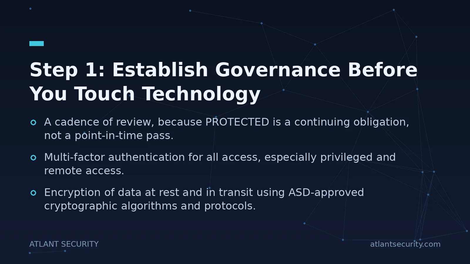 Step 1: Establish Governance Before You Touch Technology - key points