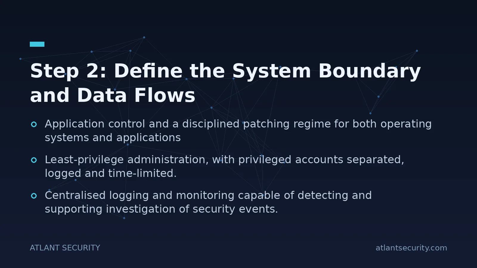 Step 2: Define the System Boundary and Data Flows - key points