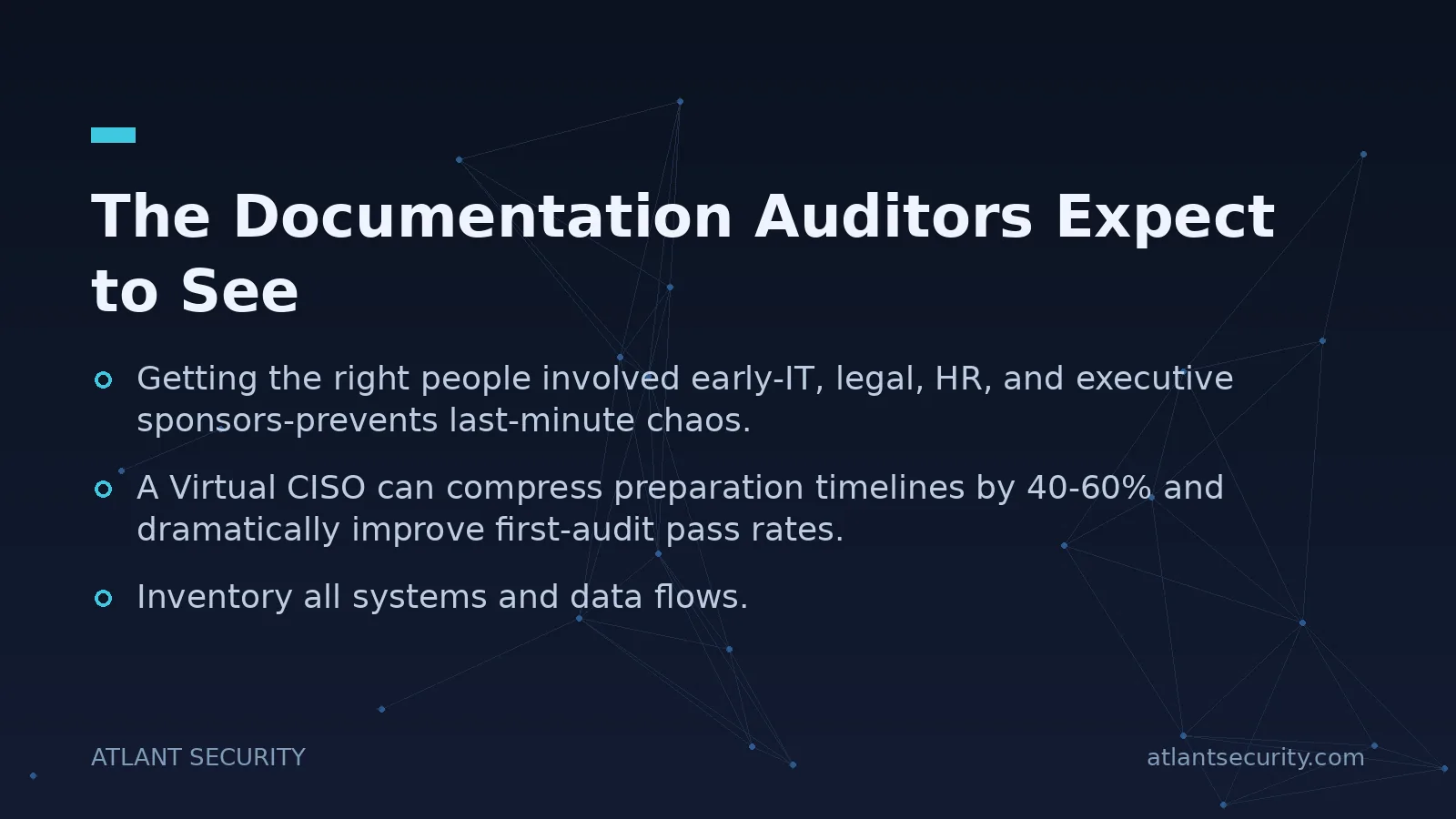 The Documentation Auditors Expect to See - key points