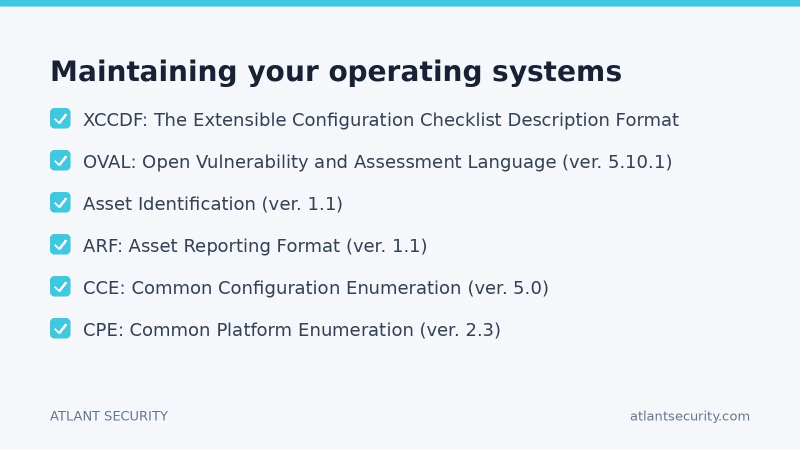 Checklist: Maintaining your operating systems