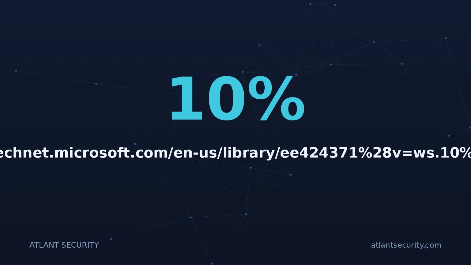 10%: https://technet.microsoft.com/en-us/library/ee424371%28v=ws.10%29.aspx.