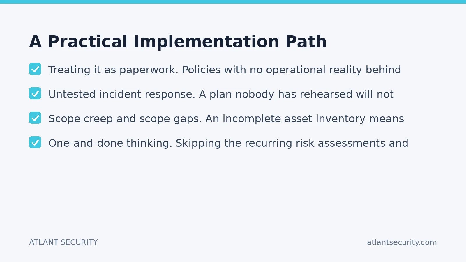Checklist: A Practical Implementation Path