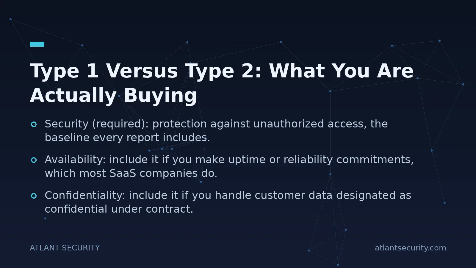 Type 1 Versus Type 2: What You Are Actually Buying - key points