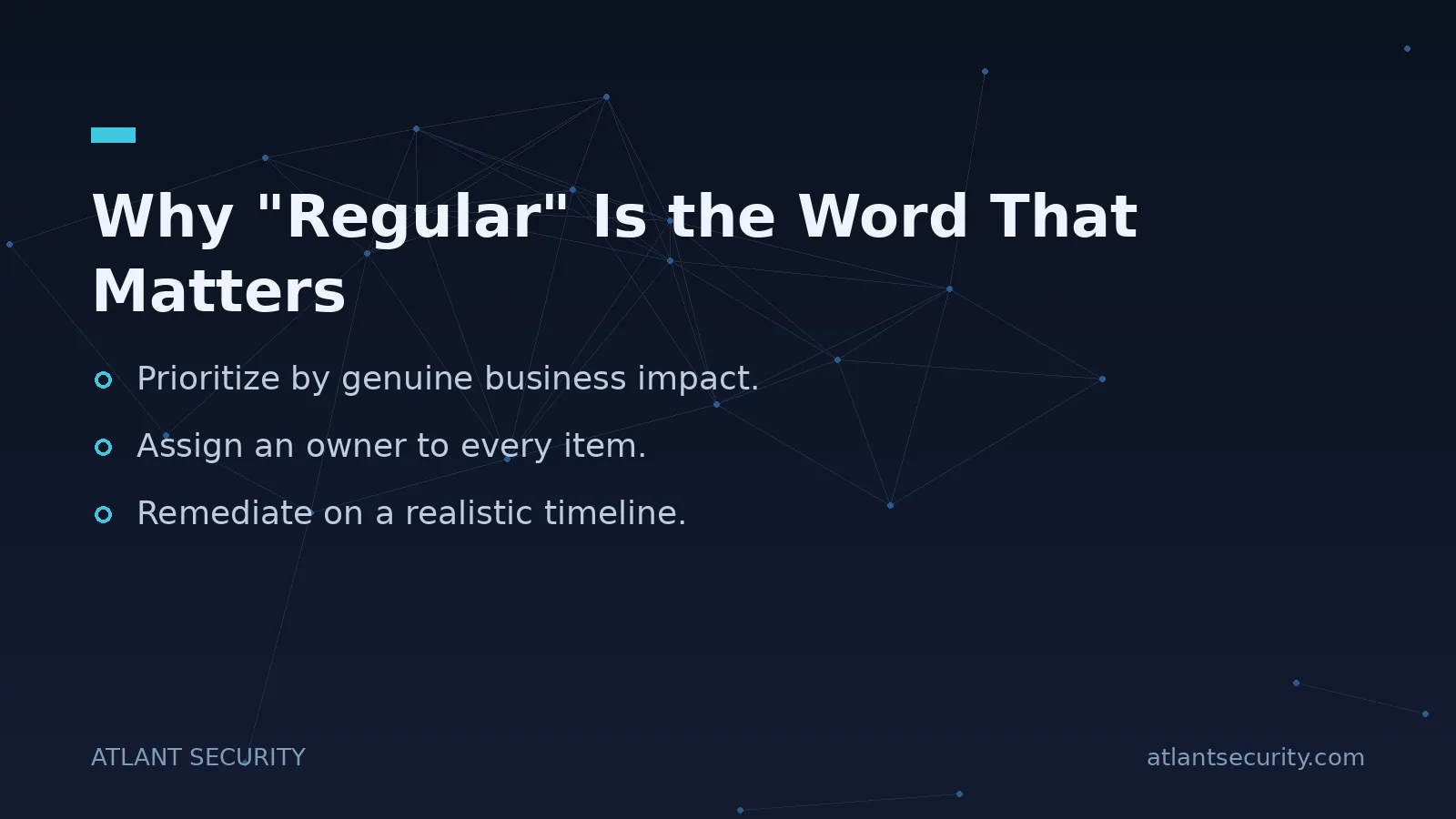 Why "Regular" Is the Word That Matters - key points