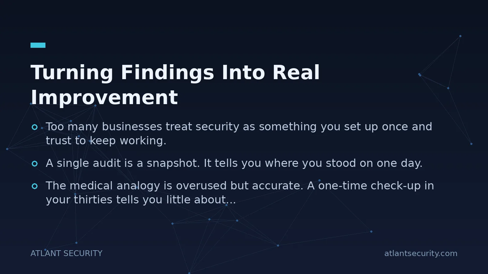 Turning Findings Into Real Improvement - key points