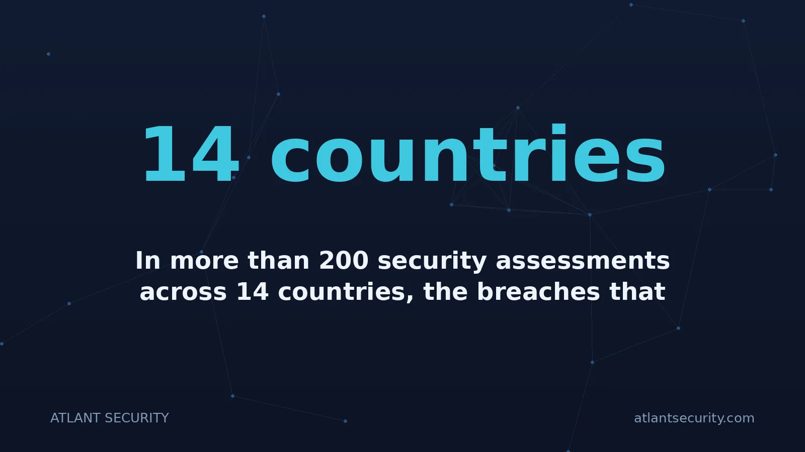 14 countries: In more than 200 security assessments across 14 countries, the breaches that stung the most were rar