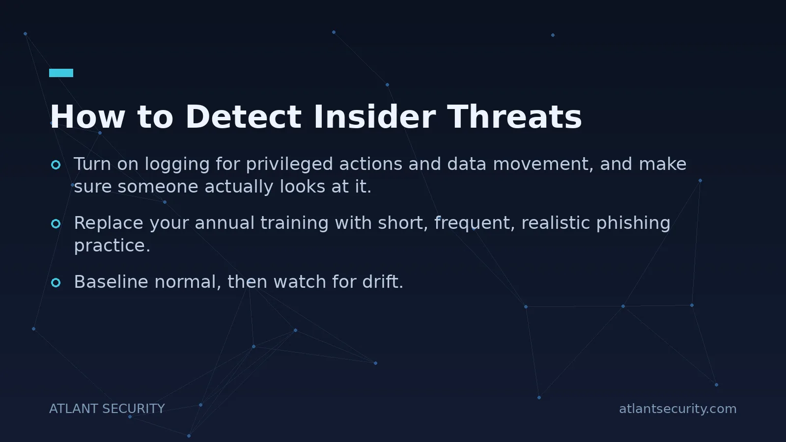 How to Detect Insider Threats - key points
