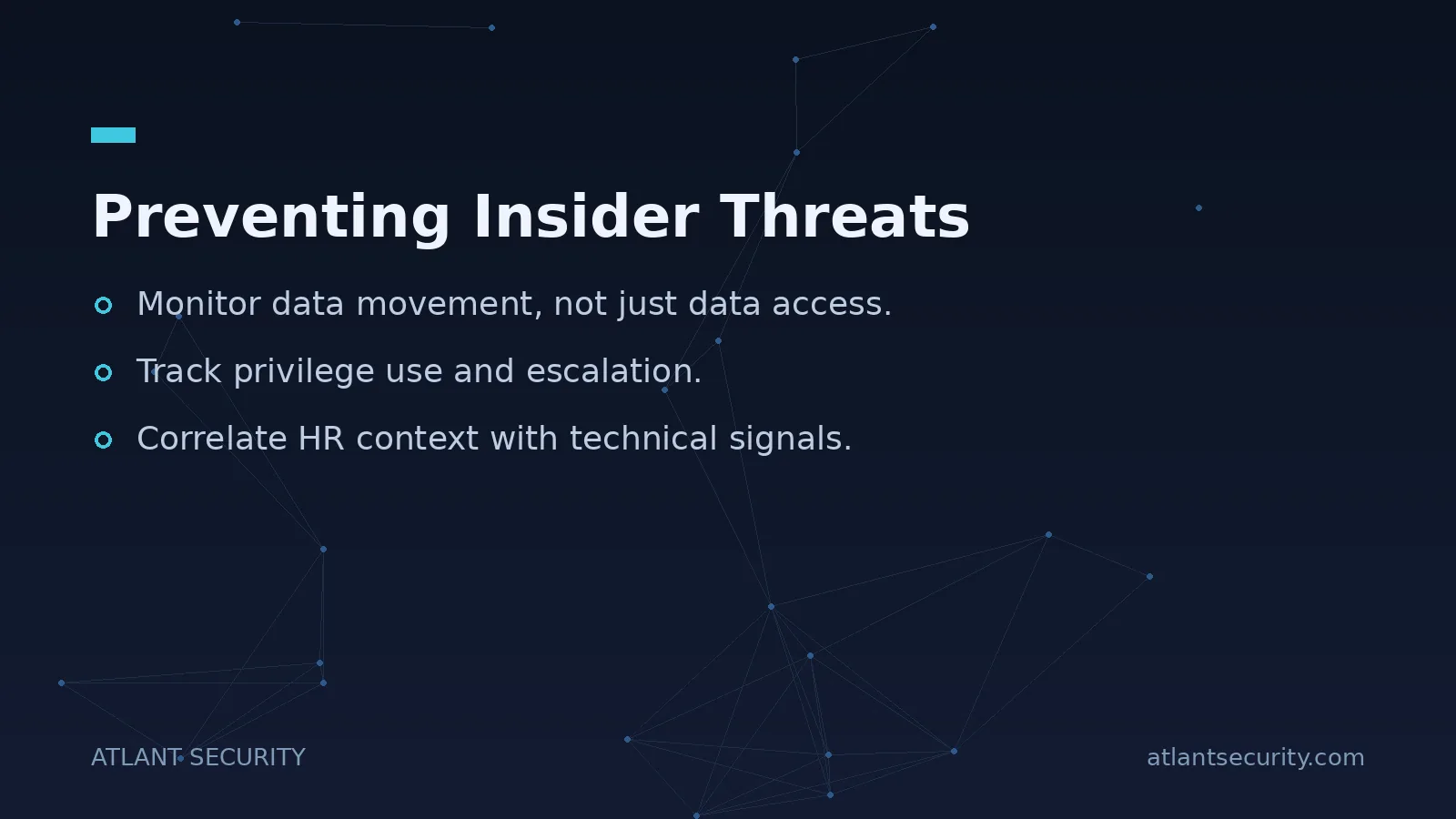 Preventing Insider Threats - key points