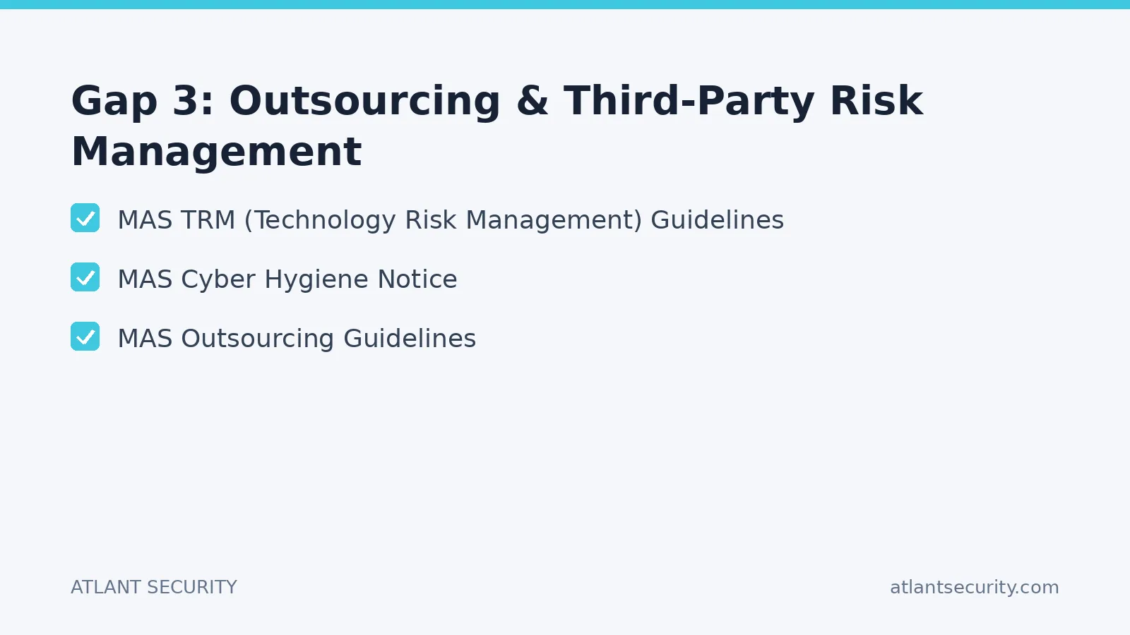 Checklist: Gap 3: Outsourcing & Third-Party Risk Management