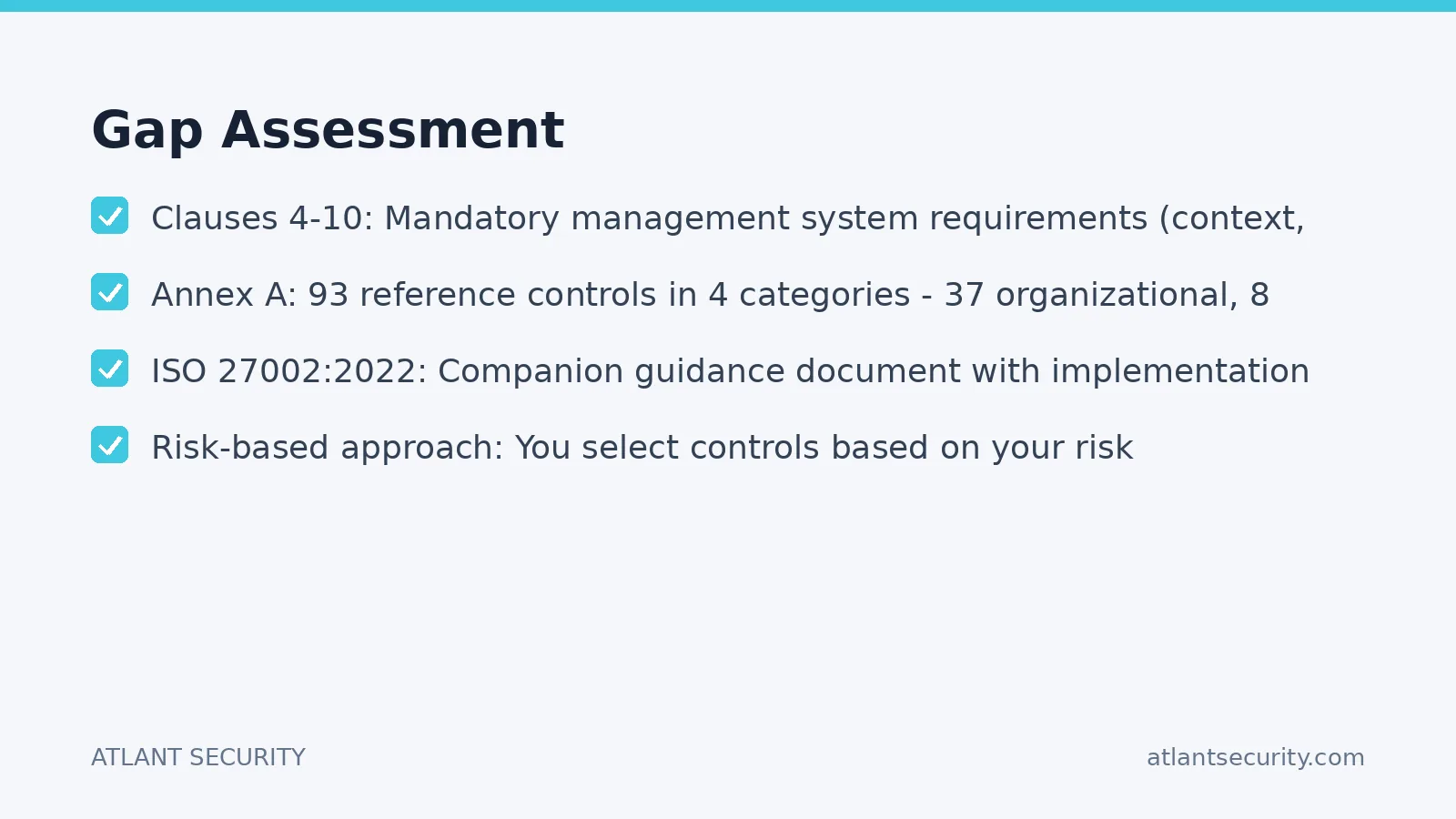 Checklist: Gap Assessment