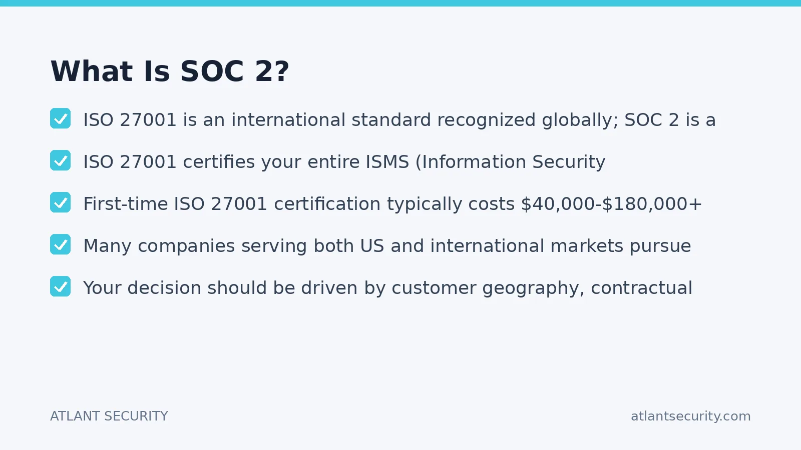 Checklist: What Is SOC 2?