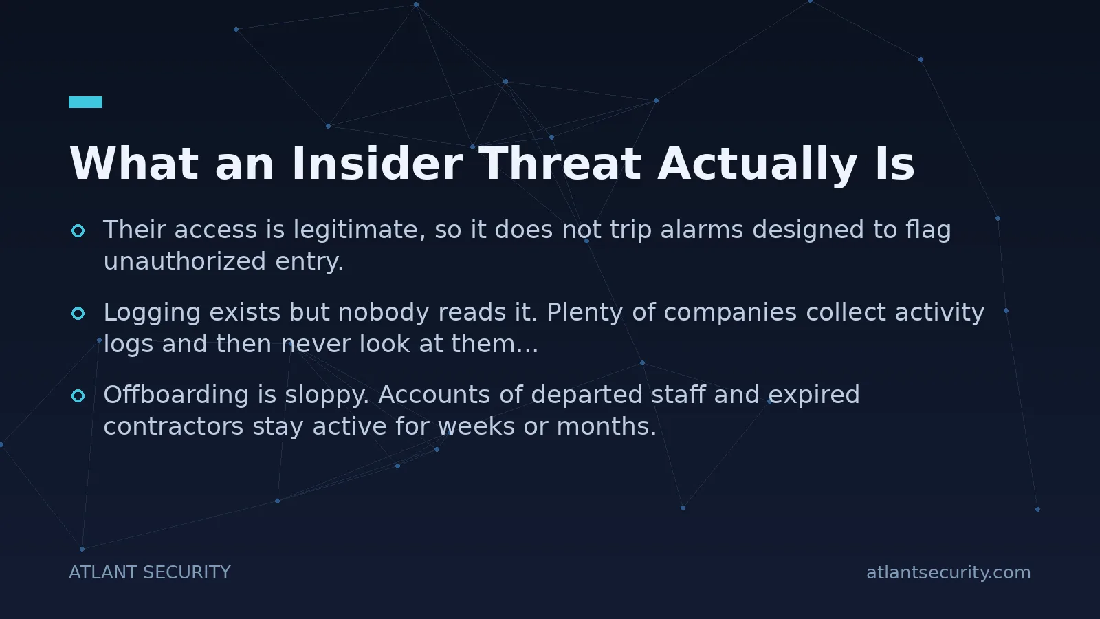 What an Insider Threat Actually Is - key points