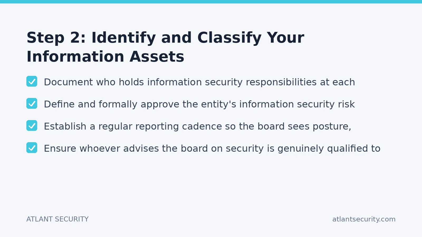 Checklist: Step 2: Identify and Classify Your Information Assets
