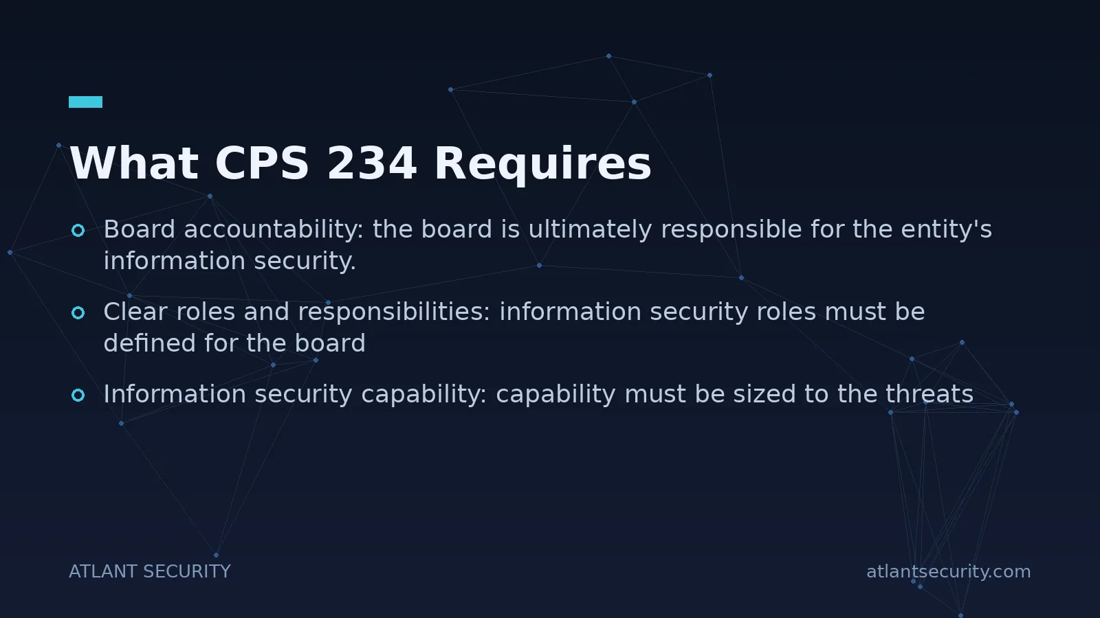 What CPS 234 Requires - key points