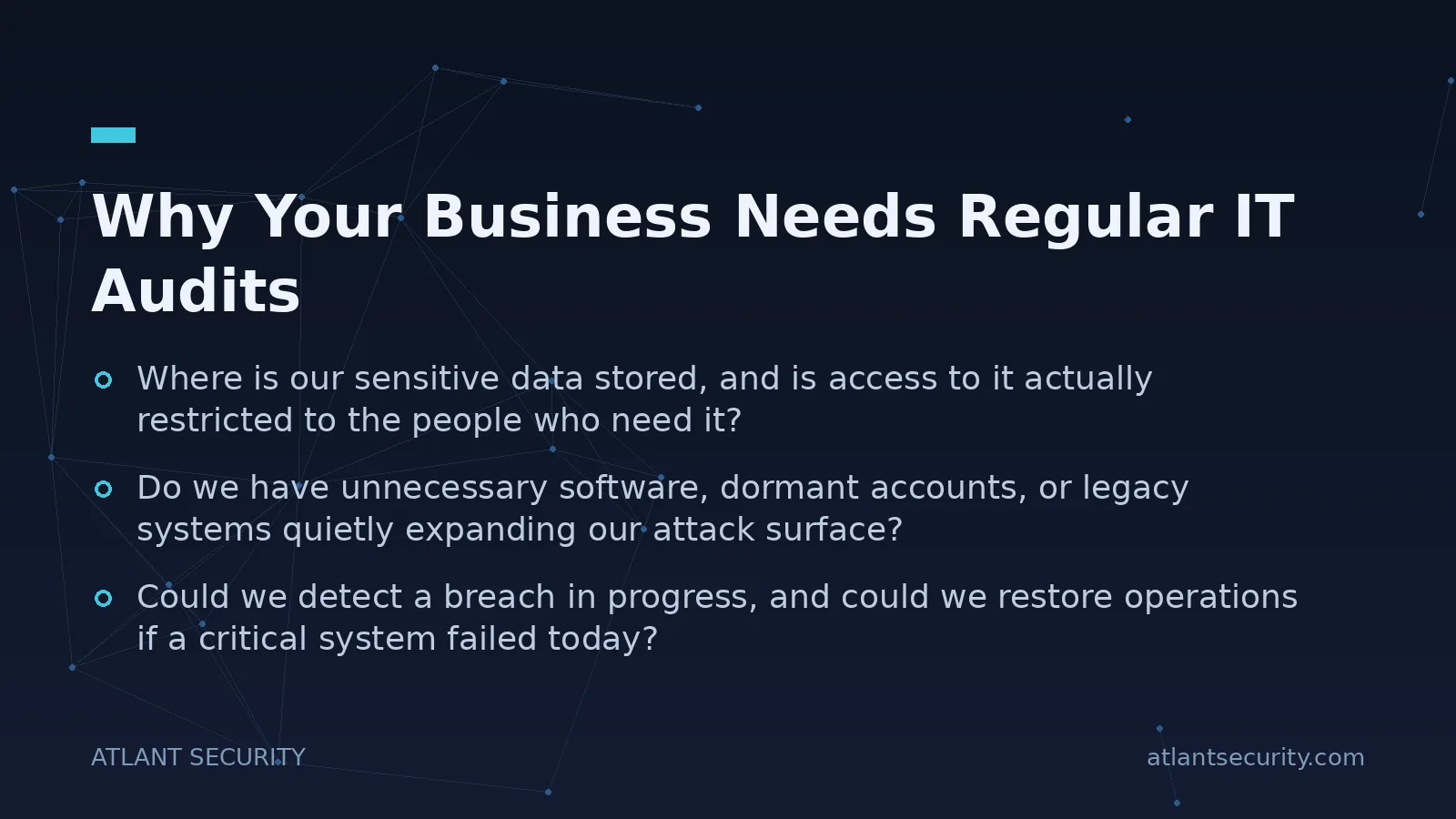 Why Your Business Needs Regular IT Audits - key points