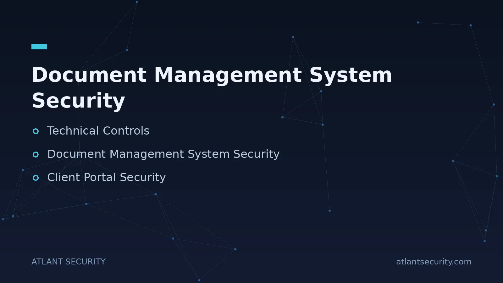 Document Management System Security - key points