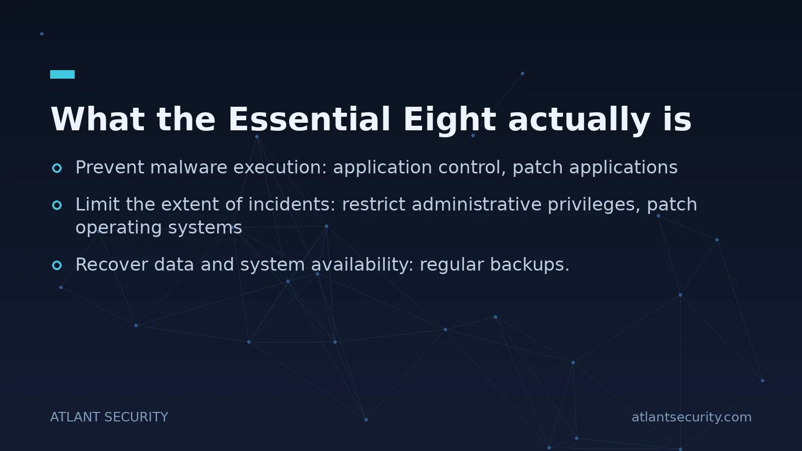 What the Essential Eight actually is - key points
