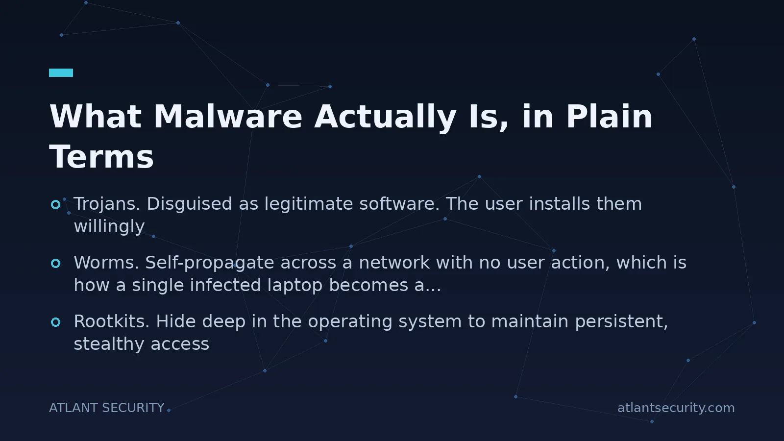 What Malware Actually Is, in Plain Terms - key points