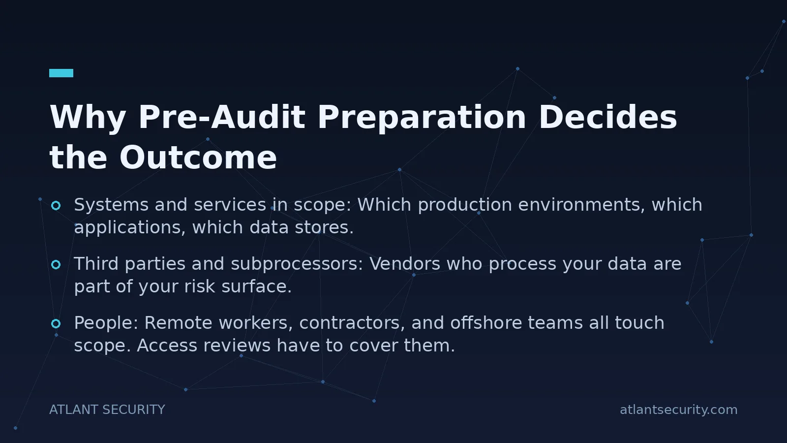 Why Pre-Audit Preparation Decides the Outcome - key points