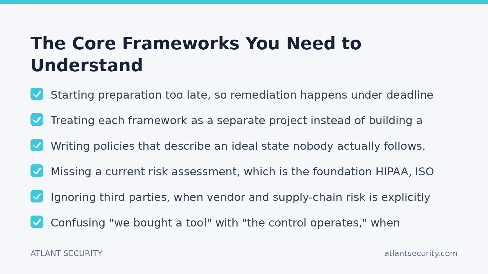 Checklist: The Core Frameworks You Need to Understand