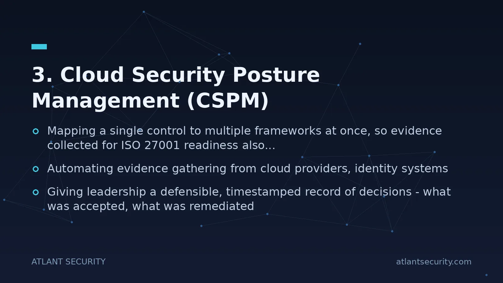 3. Cloud Security Posture Management (CSPM) - key points
